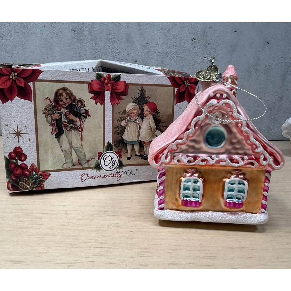 Ornamentally You Pink Gingerbread House
